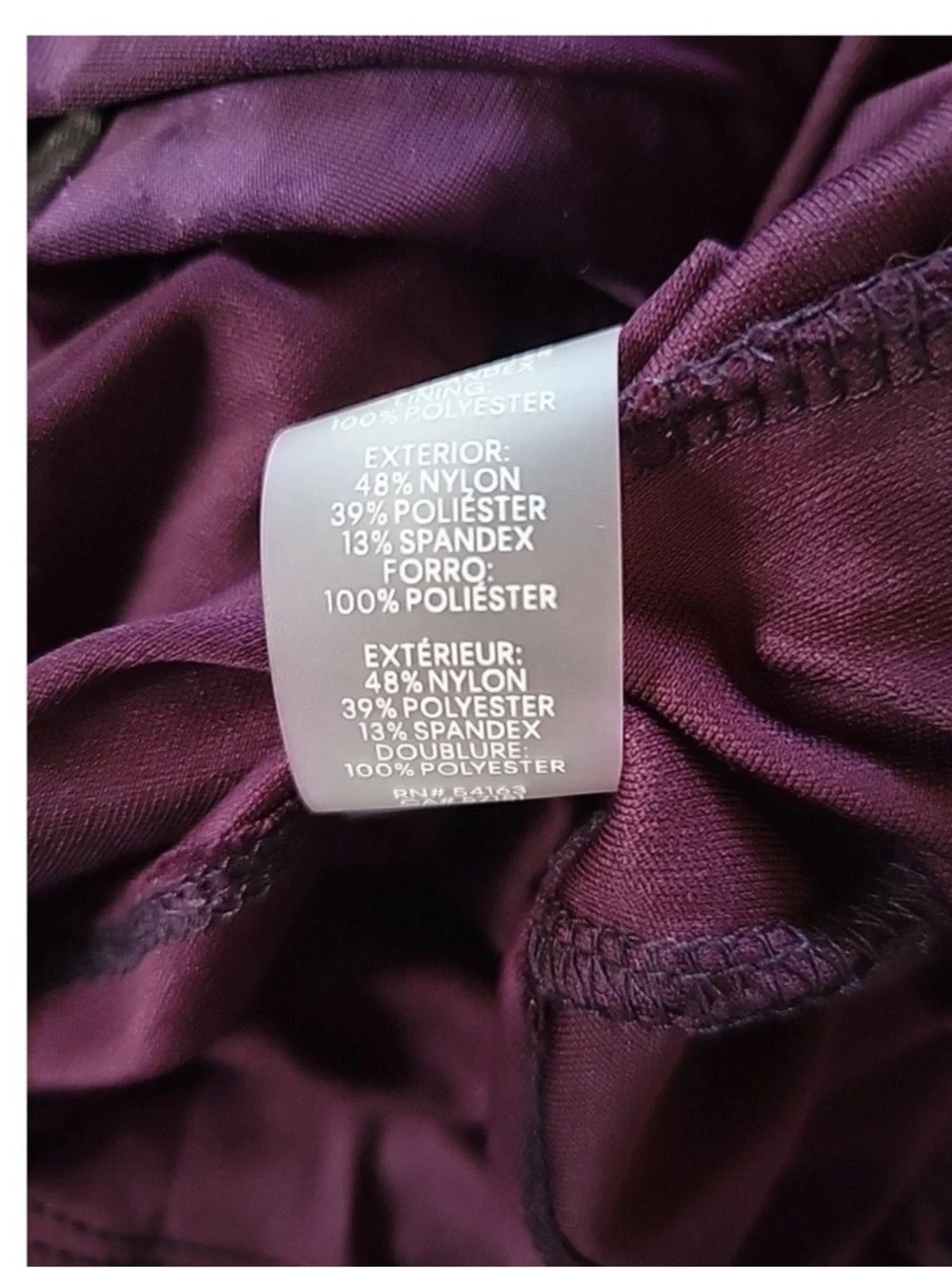 Calvin Klein Purple Velvet Burnout Wrap Midi Dress - Picture 9 of 10